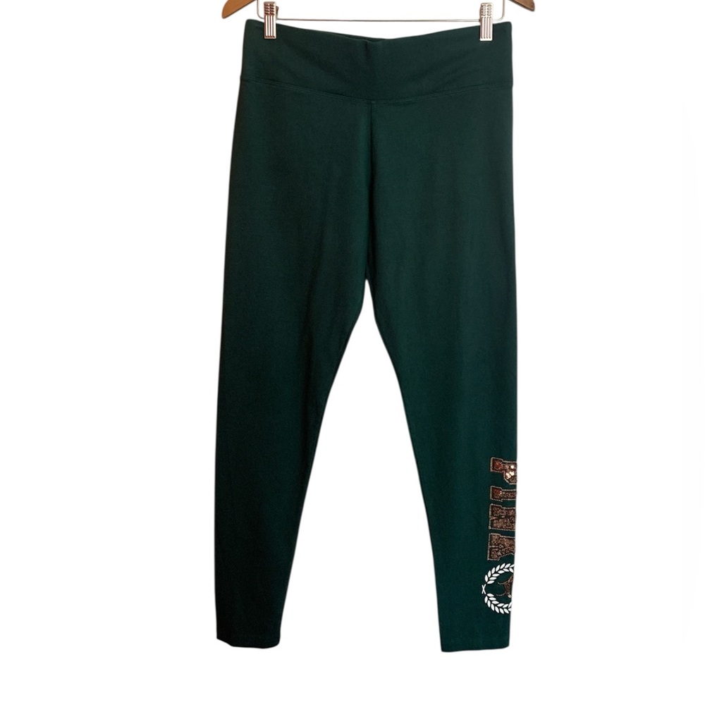 PINK Victoria's Secret Green Performance Leggings Women L